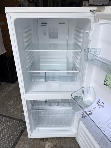 札幌市内配送可 美品 20年製 TWINBIRD ツインバード 110L 2ドア冷蔵庫 HR-F911W 右開き