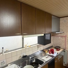 キッチン中古　　食洗機使えます　換気フードもまだまだ使えます。の画像