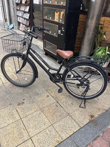 太いタイヤ　自転車　6段＆オートライト