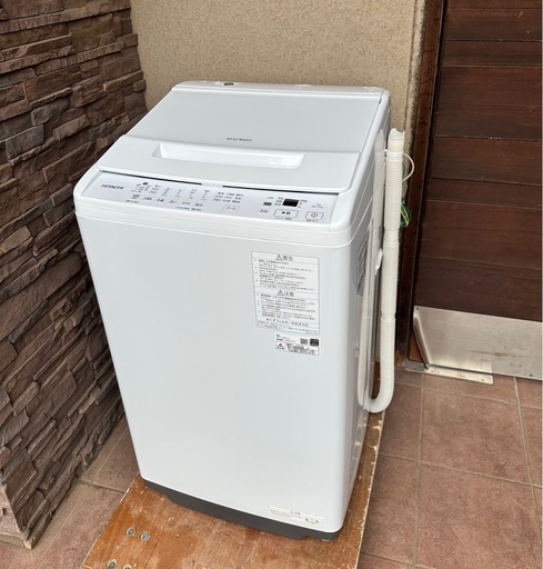 【引取】HITACHI 全自動洗濯機ビートウォッシュ 7kg BW-V70K★2024年製★動作確認済み