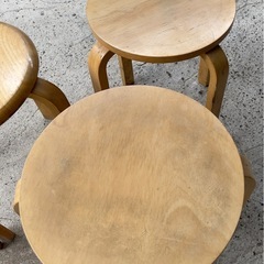 木製スツール 丸椅子 24脚セット ナチュラル インテリア チェアの画像