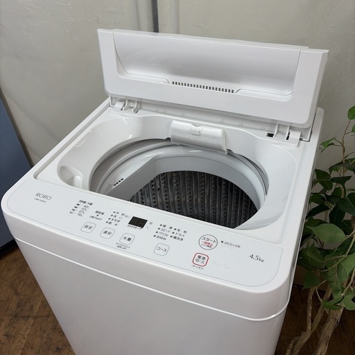 【?買取市場 1年保証】R649 ☀️ 2025年製の美品！ YAMADA / ヤマダオリジナル 洗濯機（洗濯4.5㎏) YWM-T4