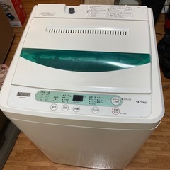 【2020年製】YAMADA SELECT 全自動洗濯機 4.5kg YWM-T45G1 単身用 動作確認済みの画像