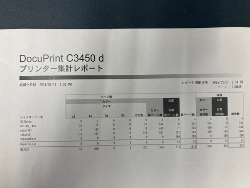 チラシ印刷などにピッタリ　フルカラーA3カラーレーザー　　富士ゼロックス