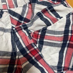 130 daddy oh daddy チェック半ズボンの画像