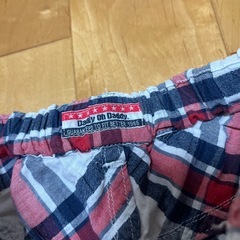 130 daddy oh daddy チェック半ズボンの画像