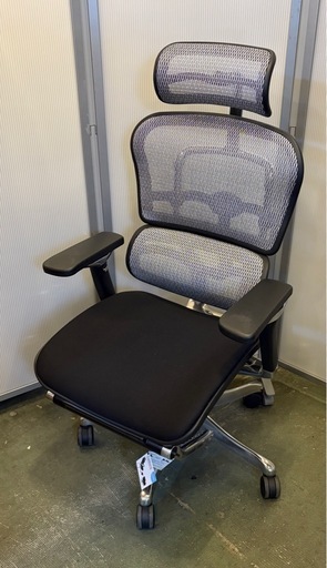 中古 オフィスチェア Ergohuman エルゴヒューマン プロ 高機能 ハイブリッド機能 オットマン内臓