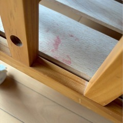yamatoya　木製ベビーベッド　キャスター付きの画像