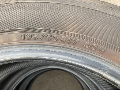 【良品】YOKOHAMA 195/60R17 25年製 夏タイヤ