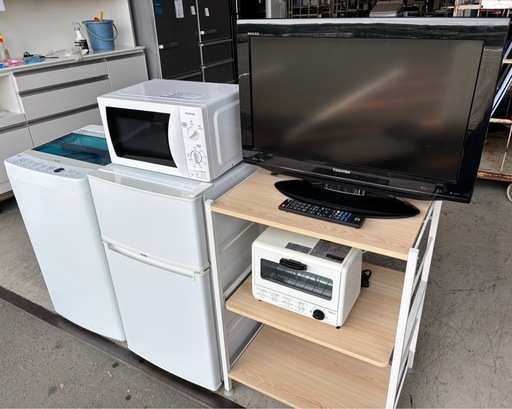 ✨ 激安 一人暮らし家電5点セット ? まとめて 23,500円！！超お得 冷蔵庫・洗濯機・電子レンジ・テレビ・トースター ? 早い者