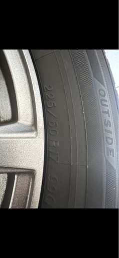 アルファード　スタッドレス　タイヤ　225/60R17　ホイール　4本