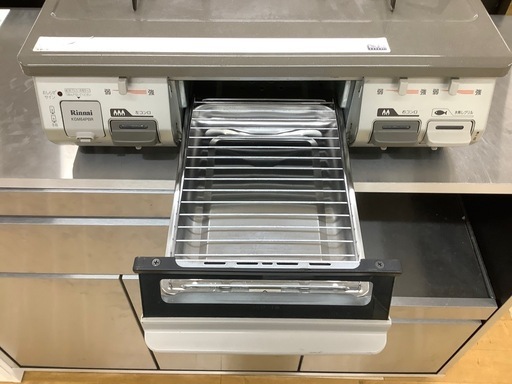 【トレファク　ラパーク岸和田店】都市ガステーブル　Rinnai 2018年製　水なし片面焼き