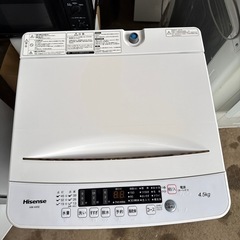 2020年 ハイセンス 4.5kg 全自動洗濯機 HW-K45E チェック🆗 配達応談の画像
