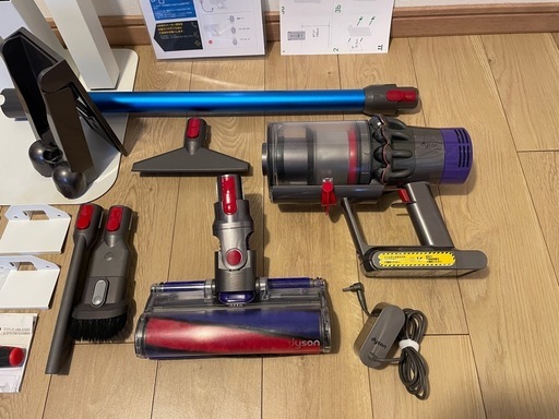 ダイソン純正山田様V10SV12 fluffy ホワイトスタンド収納新品ブルー