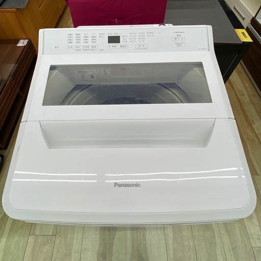 Panasonic 8.0kg 全自動洗濯機【リサイクルフカツ岡崎倉庫店】260227SS-6