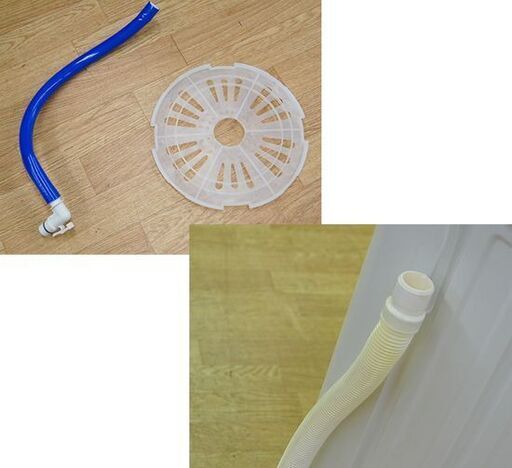 5.5kg 2槽式洗濯機 2023年製 RORO ヤマダ電機 YWM-TD55L ホワイト 動作確認済み 給水・排水ホース付き YAM