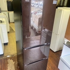 NO B879🌈福岡市内配送設置無料✨🌈TOSHIBA GR-G38SY(T) 3ドアファミリー用冷蔵庫の画像
