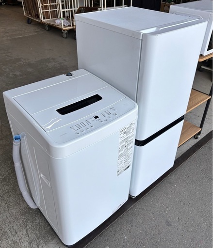 2025年式 ほぼ未使用 家電3点セット　　     （冷蔵庫・洗濯機・電子レンジ） ? 早い者勝ち｜配達・夜間配送・設置OK｜保証あ