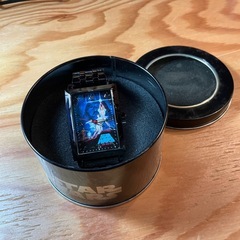 【時計】スターウォーズ　エピソード４【稼働品】（SEGA、プレミアムスクエアフレームメタルリストウォッチ）の画像