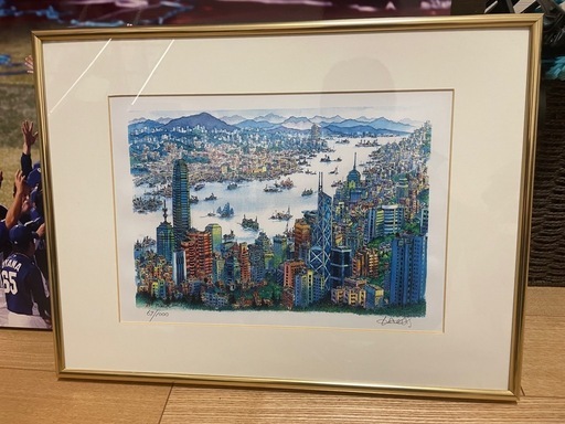 【限定版画】CHAN KAU ON “Kowloon and Hong Kong ” 69/1000
