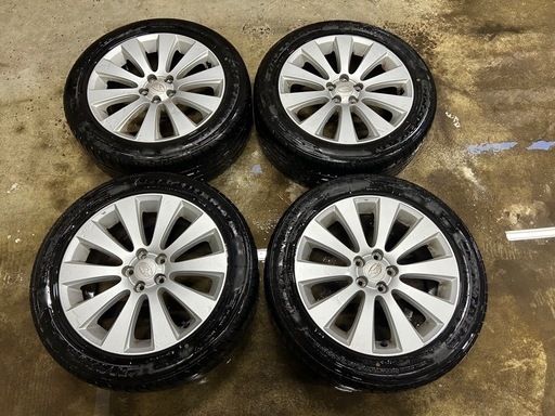 夏タイヤアルミ付き　スバル純正　 225/50R17  21年製　17インチ　