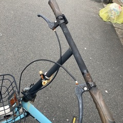 折りたたみ自転車　後輪パンクの画像
