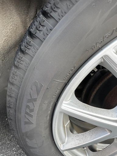 【スタッドレス】ブリヂストン BLIZZAK VRX2 155/65R14 ホイール付き(室内保管）
