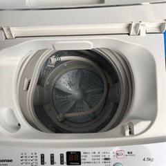 2020年製 Hisense 4.5kg 全自動洗濯機 HW-E4503 の画像
