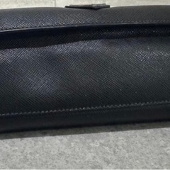 【定価15万円】PRADA プラダ　クラッチバッグ　レザーの画像