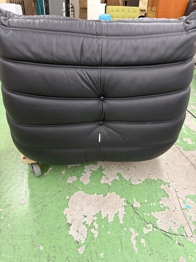 【ドリーム川西店限定】☆ジモティー見たよ割引☆  ligne roset 1Pレザーソファ 状態▲ クリーニング済み 【2125560000054952 】