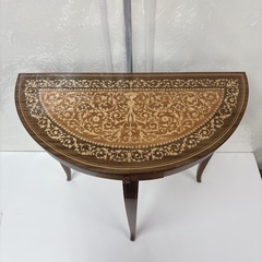 【🐤買取市場 柴田店】 I361 🌈 イタリア製 アンティーク コンソールテーブル ⭐ クリーニング済の画像