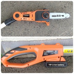 YARD FORCE Y3LS-C20-PTD0 充電式高枝チェーンソー　コードレス高枝チェーンソー　動作品　取説付の画像