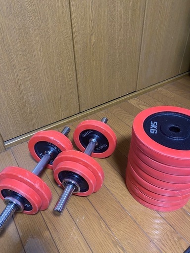 IROTEC（アイロテック） ラバー ダンベル 60KG セット（片手30kg×2個） 