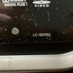 【32型】SHARP AQUOS 液晶テレビ（LC-32DR3）リモコン・カード付 ※HDD故障の画像