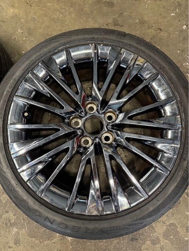 トヨタ220クラウン エグゼクティブ純正 225/45R18 2本セット 18×8J 114.3×5