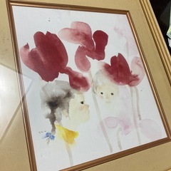 いわさきちひろの美品　シクラメンとふたりの少女』の画像