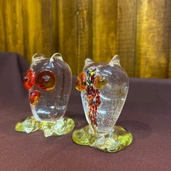 琉球ガラス　置物　2つセットの画像