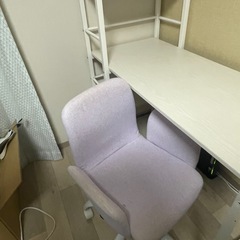 ニトリ　机　イスセットの画像