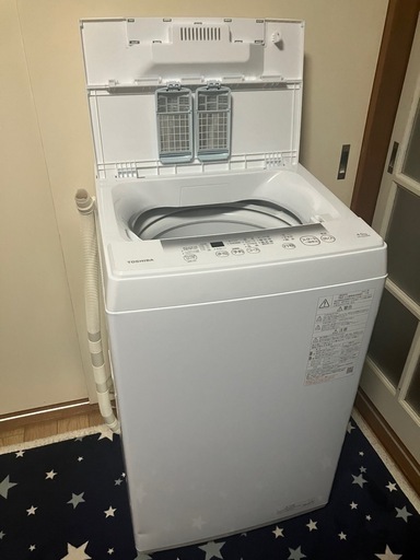 【お譲り者様決定】【TOSHIBA】2023年製　Double Shower Wash  洗濯機+給水ホースセット