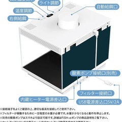 多機能水槽　オールインワンスマート水槽　FiSH-α2
の画像