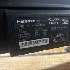2023年製　40A35G ハイセンス テレビ 美品の画像