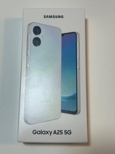 新品　docomo　GALAXY A25 5G     ライトブルー　白系