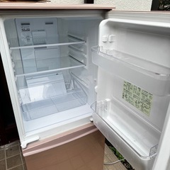 シャープ SHARP 冷蔵庫　冷凍冷蔵庫　137L 一人暮らし　ピンク系 SJ-14W-Pの画像