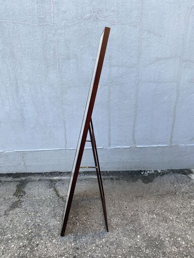 ★状態〇★ 古家具 スタンドミラー 塩川光明堂 シルエット F-500 50x156x3cm 家具 鏡 姿見 木枠 kagu-260225-01