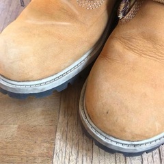 Timberland ワークブーツ ベージュ/チェック柄の画像