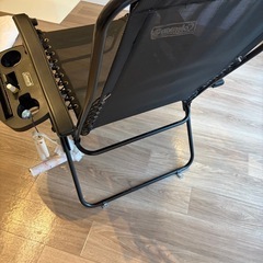 コールマン　インフィニティチェア　カップホルダー2つ付　黒の画像