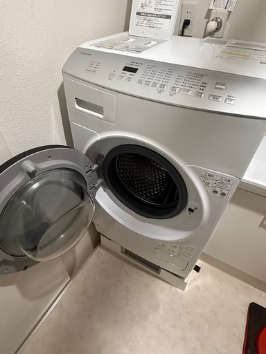 【お話中】緊急値下げ！ 美品♪ 高年次製造　2024年購入！ドラム式洗濯機　アイリスオーヤマ　自動洗剤投入機能付き！