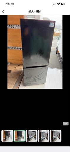NO B872?福岡市内配送設置無料✨?ヤマダオリジナル 冷蔵庫 159L 右開き 2ドア 幅48.6cm 一人暮し向け 耐熱トップテ