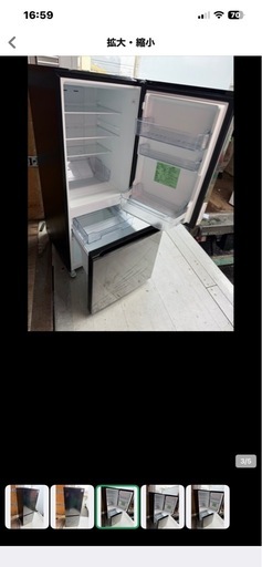NO B872?福岡市内配送設置無料✨?ヤマダオリジナル 冷蔵庫 159L 右開き 2ドア 幅48.6cm 一人暮し向け 耐熱トップテ