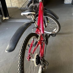 立川市内手渡し希望　配送は要相談　ルイガノ　子供用自転車24インチ レッドの画像